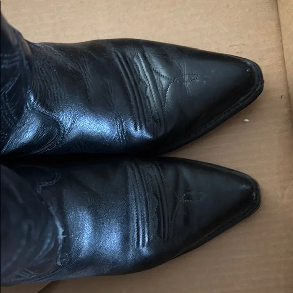 Vittorio Ricci Studio Black Leather Cowboy Boots. Size 8M. - Picture 11 of 12